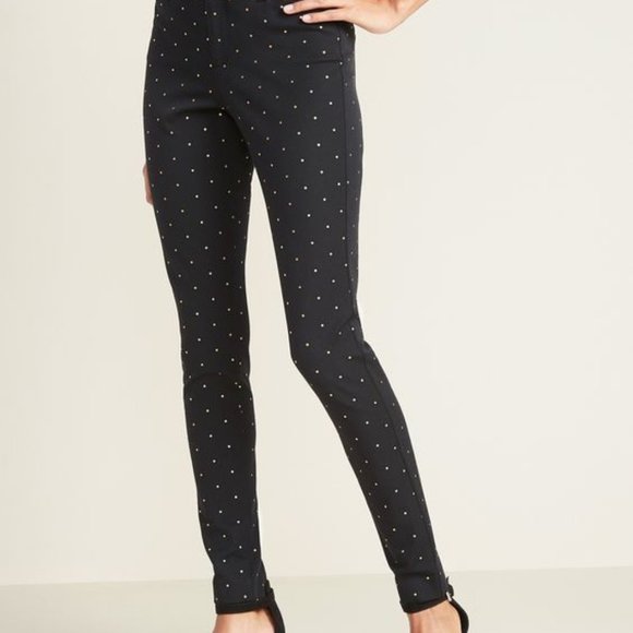 Old Navy Pants - Old Navy Mid-Rise Pixie Jacquard Ankle Pants 12